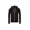 Dark Grey Heather - Front - Bella + Canvas Unisex Adult Fleece Full Zip Hoodie