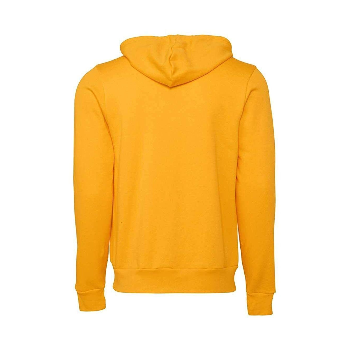 Gold - Back - Bella + Canvas Unisex Adult Fleece Full Zip Hoodie