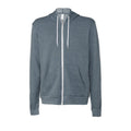 Slate Heather - Front - Bella + Canvas Unisex Adult Fleece Full Zip Hoodie