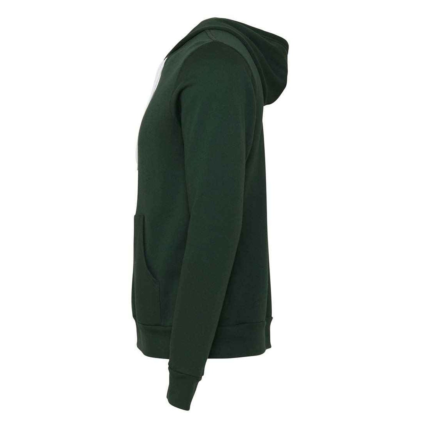 Forest - Side - Bella + Canvas Unisex Adult Fleece Full Zip Hoodie
