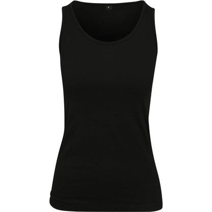 Black - Front - Build Your Brand Womens-Ladies Tank Top