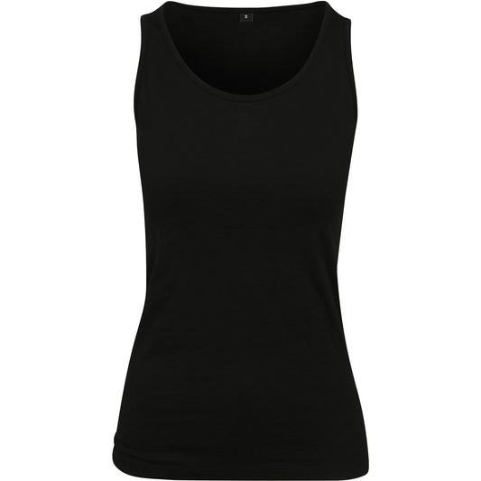 Black - Front - Build Your Brand Womens-Ladies Tank Top