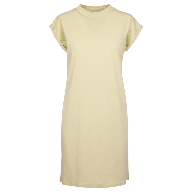 Soft Yellow - Front - Build Your Brand Womens-Ladies Casual Dress