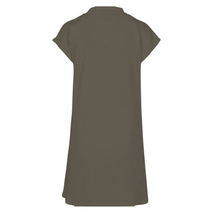 Olive - Back - Build Your Brand Womens-Ladies Casual Dress