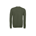 Military Green - Back - Bella + Canvas Unisex Adult Fleece Drop Shoulder Sweatshirt