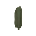 Military Green - Side - Bella + Canvas Unisex Adult Fleece Drop Shoulder Sweatshirt