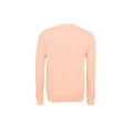 Peach - Back - Bella + Canvas Unisex Adult Fleece Drop Shoulder Sweatshirt