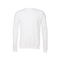 White - Front - Bella + Canvas Unisex Adult Fleece Drop Shoulder Sweatshirt
