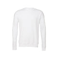 White - Front - Bella + Canvas Unisex Adult Fleece Drop Shoulder Sweatshirt