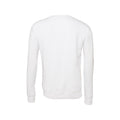 White - Back - Bella + Canvas Unisex Adult Fleece Drop Shoulder Sweatshirt