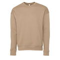 Tan - Front - Bella + Canvas Unisex Adult Fleece Drop Shoulder Sweatshirt