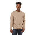 Tan - Back - Bella + Canvas Unisex Adult Fleece Drop Shoulder Sweatshirt