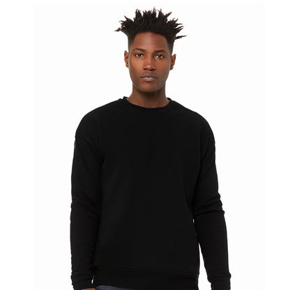 DTG Black - Back - Bella + Canvas Unisex Adult Fleece Drop Shoulder Sweatshirt