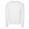 DTG White - Front - Bella + Canvas Unisex Adult Fleece Drop Shoulder Sweatshirt