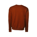 Brick Red - Back - Bella + Canvas Unisex Adult Fleece Drop Shoulder Sweatshirt