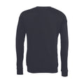 Heather Navy - Back - Bella + Canvas Unisex Adult Fleece Drop Shoulder Sweatshirt