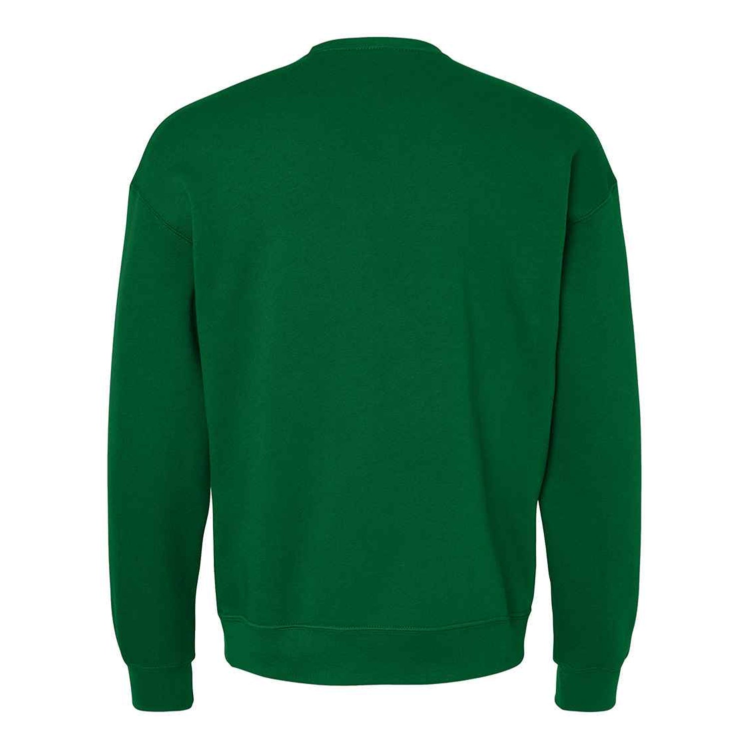 Kelly Green - Back - Bella + Canvas Unisex Adult Fleece Drop Shoulder Sweatshirt