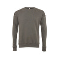 Grey Heather - Front - Bella + Canvas Unisex Adult Fleece Drop Shoulder Sweatshirt