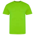 Electric Green - Front - Awdis Unisex Adult Electric Tri-Blend T-Shirt