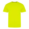 Electric Yellow - Front - Awdis Unisex Adult Electric Tri-Blend T-Shirt