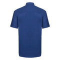 Bright Royal Blue - Back - Russell Collection Mens Oxford Formal Shirt