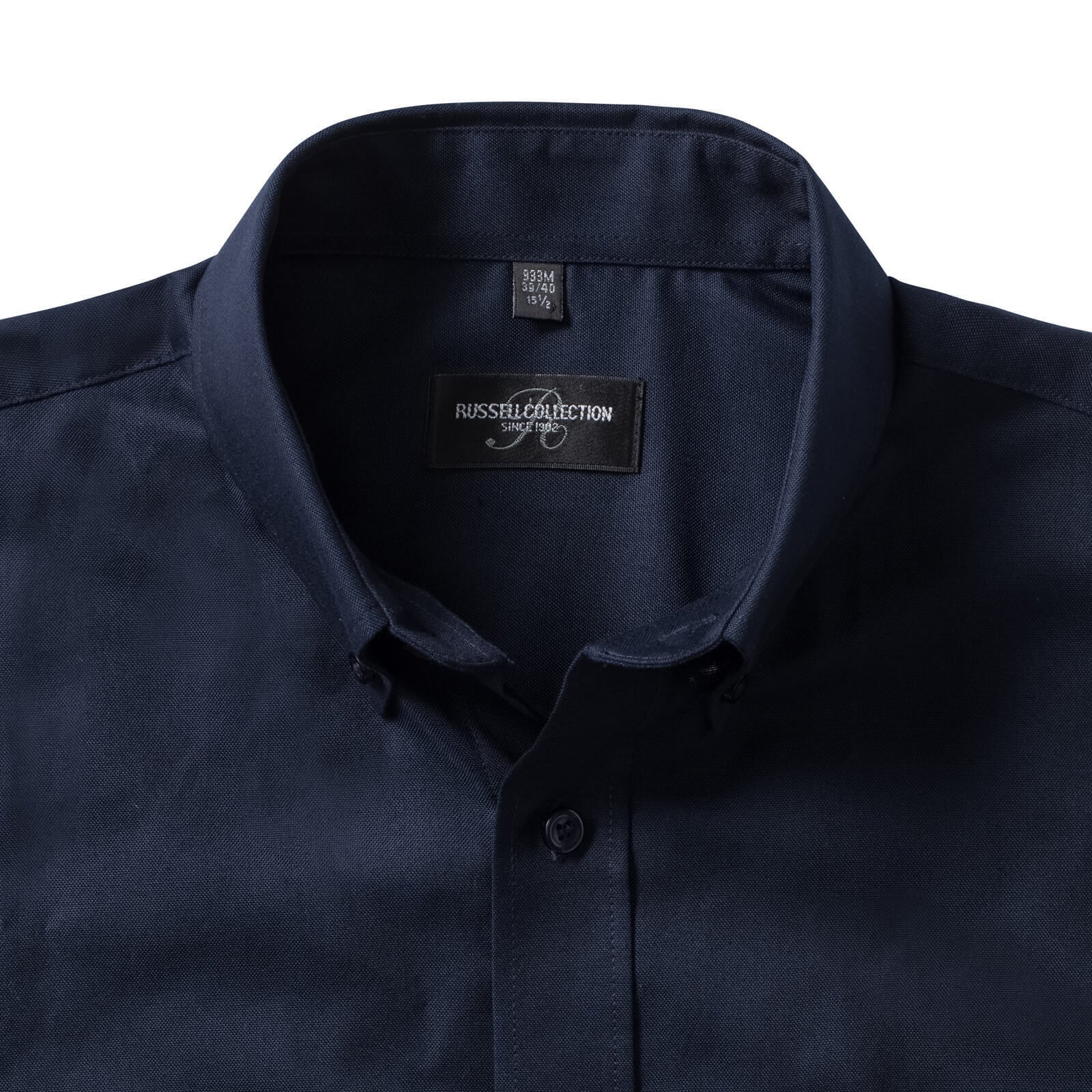 Bright Navy - Lifestyle - Russell Collection Mens Oxford Formal Shirt