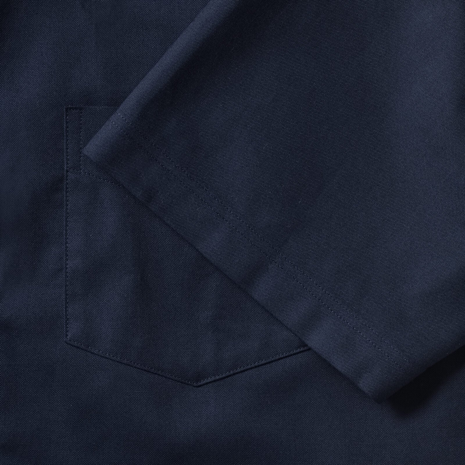 Bright Navy - Pack Shot - Russell Collection Mens Oxford Formal Shirt