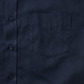 Bright Navy - Close up - Russell Collection Mens Oxford Formal Shirt