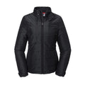 Black - Front - Russell Womens-Ladies Cross Padded Jacket