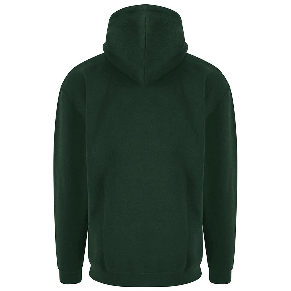 Bottle Green - Back - PRO RTX Mens Hoodie