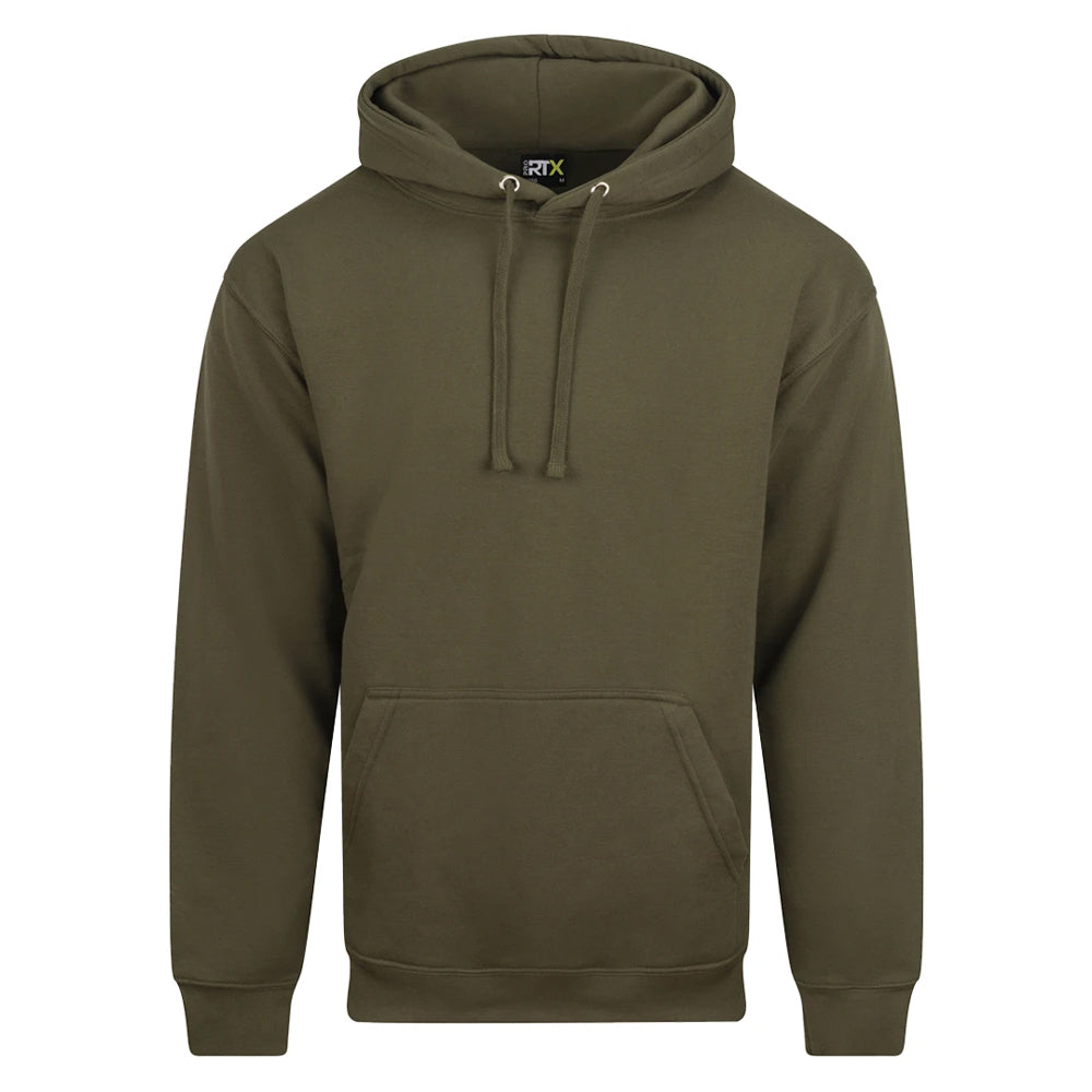 Khaki Green - Front - PRO RTX Mens Hoodie