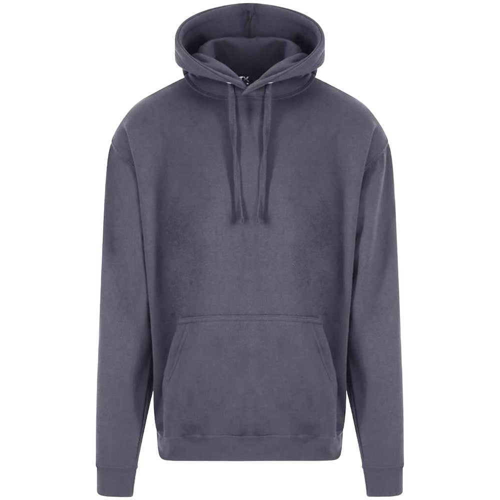 Solid Grey - Front - PRO RTX Mens Hoodie