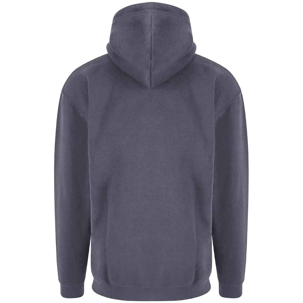 Solid Grey - Back - PRO RTX Mens Hoodie