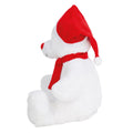 White-Red - Side - Mumbles Zippie Christmas Teddy Bear