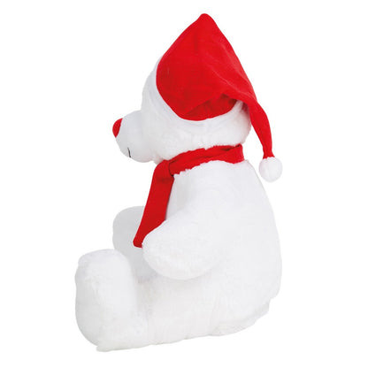 White-Red - Side - Mumbles Zippie Christmas Teddy Bear