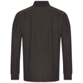 Charcoal - Back - PRORTX Mens Long-Sleeved Polo Shirt