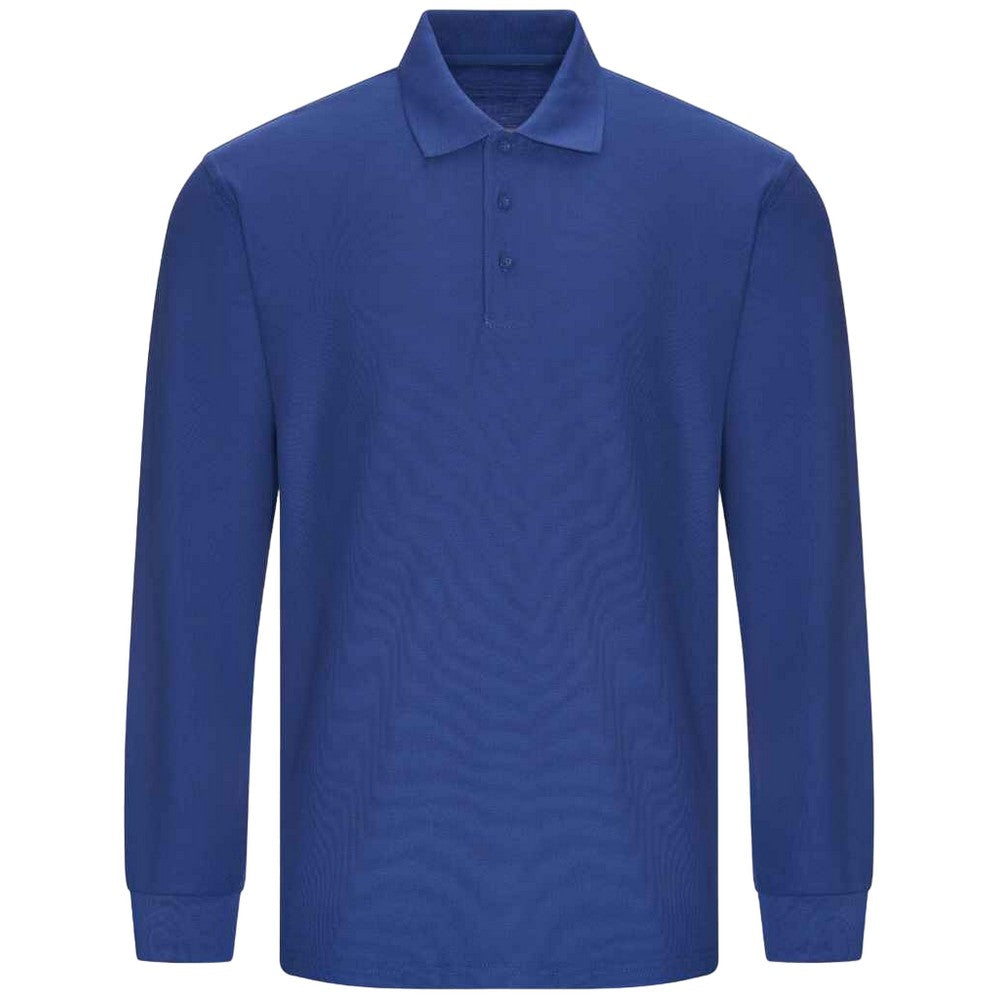 Royal Blue - Front - PRORTX Mens Long-Sleeved Polo Shirt