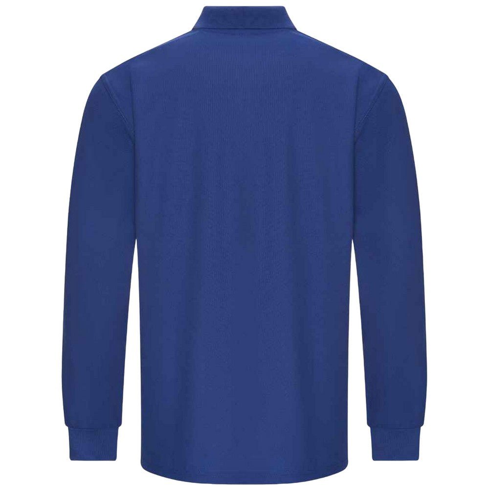 Royal Blue - Back - PRORTX Mens Long-Sleeved Polo Shirt