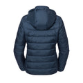 French Navy - Back - Russell Womens-Ladies Nano Hooded Jacket