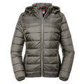 Iron - Front - Russell Womens-Ladies Nano Hooded Jacket