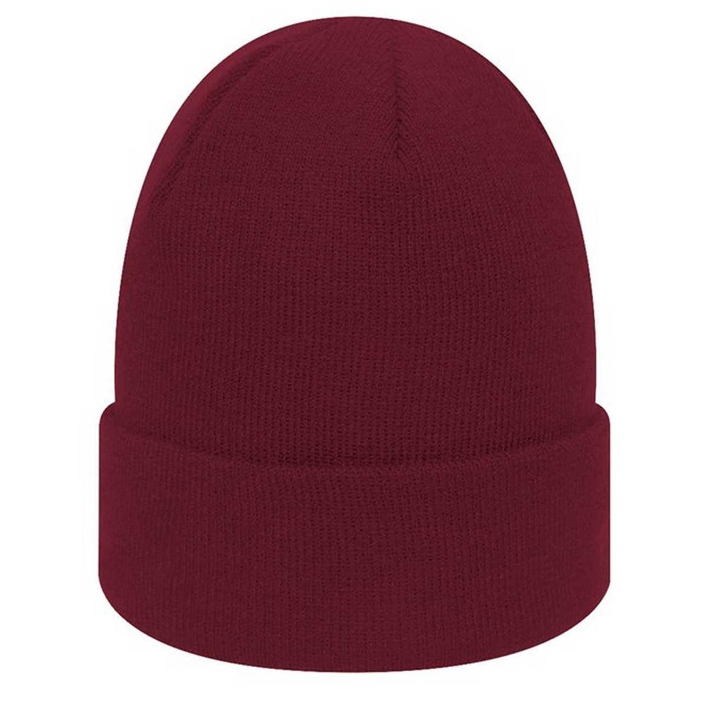 Maroon - Back - New Era Unisex Adult Flag Knitted Beanie