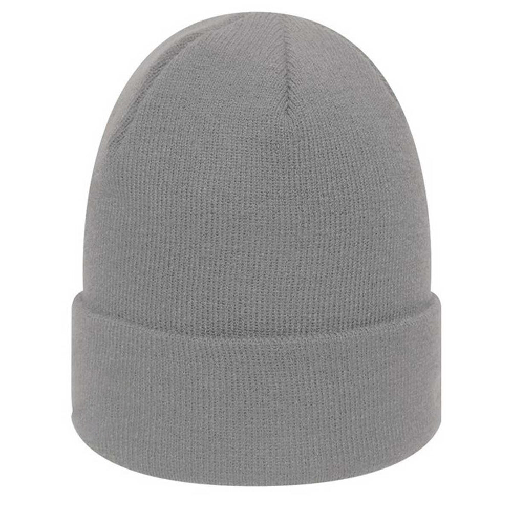 Grey - Back - New Era Unisex Adult Flag Knitted Beanie