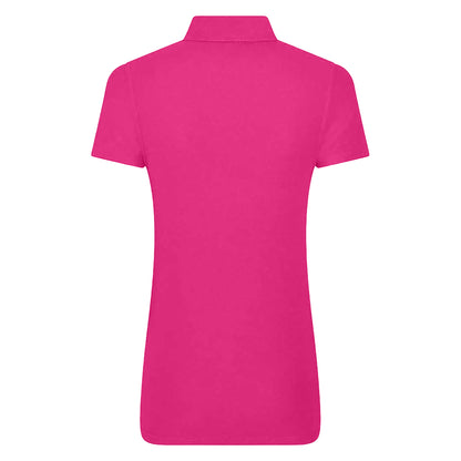 Fuchsia - Back - PRO RTX Womens-Ladies Polo Shirt