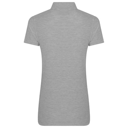 Heather Grey - Back - PRO RTX Womens-Ladies Polo Shirt