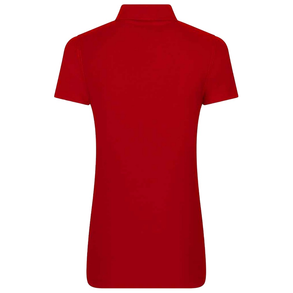 Red - Back - PRO RTX Womens-Ladies Polo Shirt
