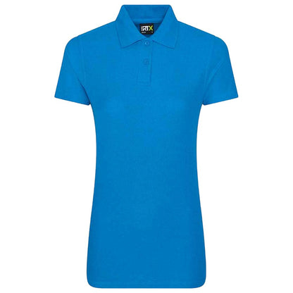 Sapphire Blue - Front - PRO RTX Womens-Ladies Polo Shirt