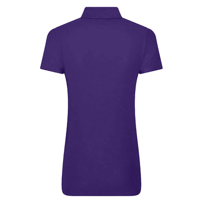 Purple - Back - PRO RTX Womens-Ladies Polo Shirt
