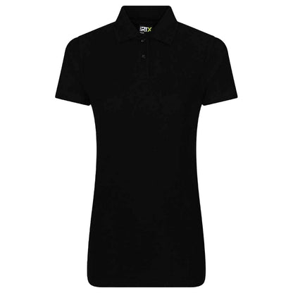 Black - Front - PRO RTX Womens-Ladies Polo Shirt
