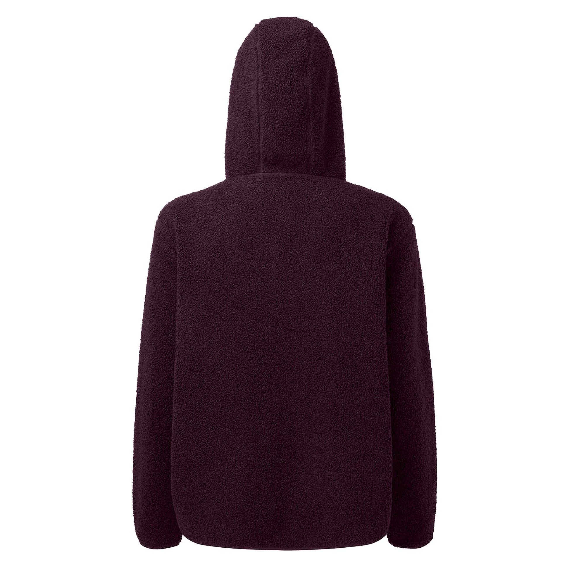 Black - Pack Shot - TriDri Womens-Ladies Sherpa Fleece Quarter Zip Hoodie