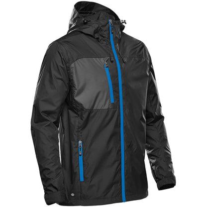 Black-Azure Blue - Back - Stormtech Mens Olympia Shell Jacket